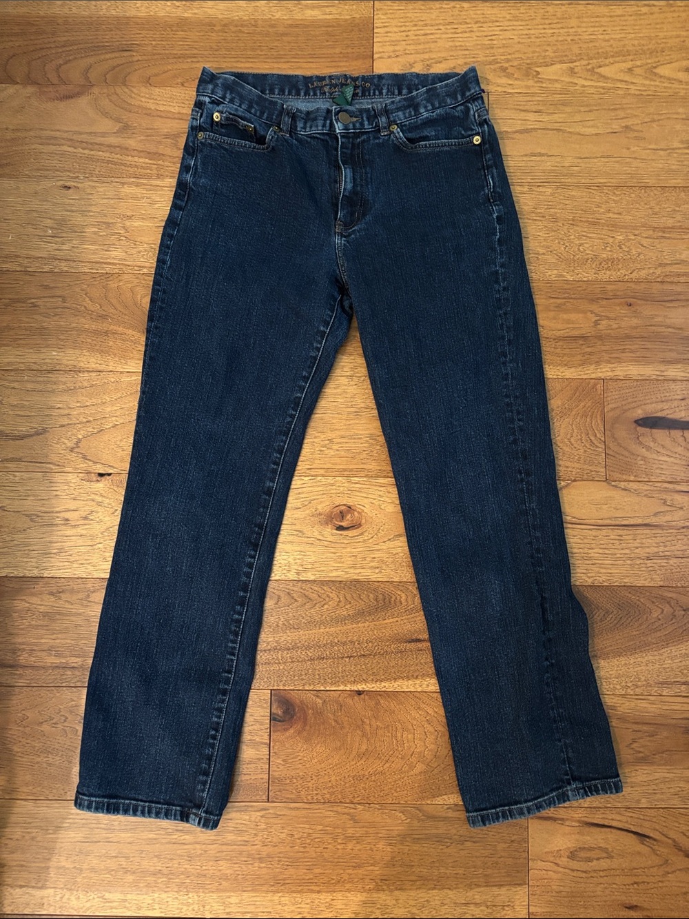 Lauren Ralph Lauren Dark Blue Straight-Leg Jeans